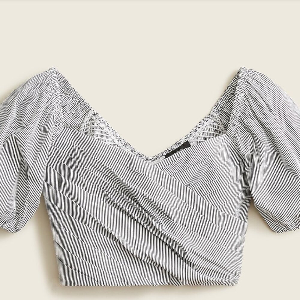 NWT J crew Puff Sleeved Top